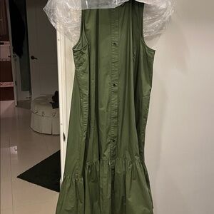 Anthropologie Green Maxi Dress